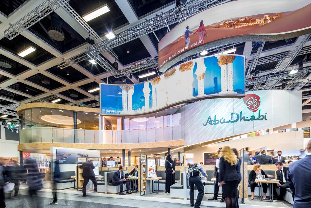 Stoisko Abu Dhabi, ITB 2019 — realizacja: BWS Expo Plus